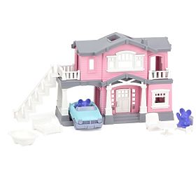 Green Toys Maison Rose avec 9 accessoires, Green Toys