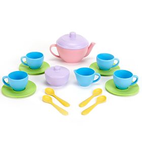 Green Toys Set de Thé Rose 17 pcs, Green Toys