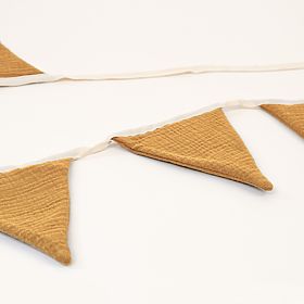 Guirlande en mousseline Ourbaby - moutarde