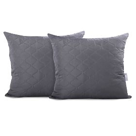 Housse de coussin décorative RESTILO AXEL couleur graphite style classique 50x60
