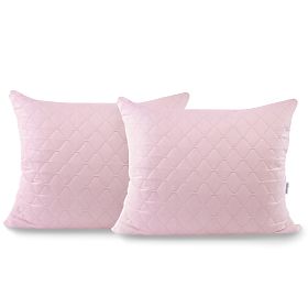 Housse de coussin décorative RESTILO AXEL couleur rose poudré style classique 50x60