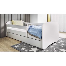 Lit pour enfant avec barrière Ourbaby - blanc