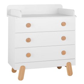 Commode Ida avec table à langer, Pinio