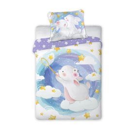 Literie enfant 135x100 cm + 60x40 cm Lapin, Faro