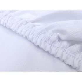 imperméable coton feuille - blanc
