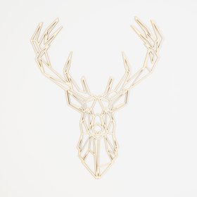 Tableau géométrique en bois - Cerf 2 - différentes couleurs, Elka Design