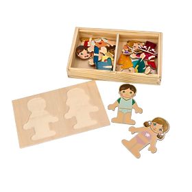 Jeu d'habillage magnétique Enfants du monde