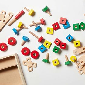 Jeu de construction en bois - 48 pièces, Melissa & Doug