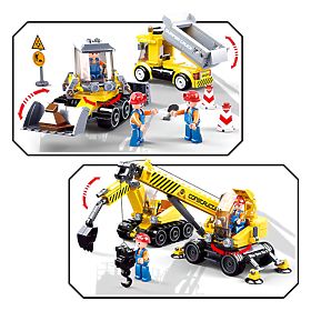 Jeu de construction Sluban Town Bâtisseurs M38-B0810 - Chantier