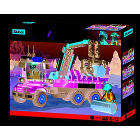 Jeu de construction Sluban Town Ferme M38-B0778 - Tracteur avec remorque à grumes