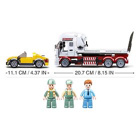 Jeu de construction Sluban Town M38-B0879 - Remorqueuse avec benne basculante