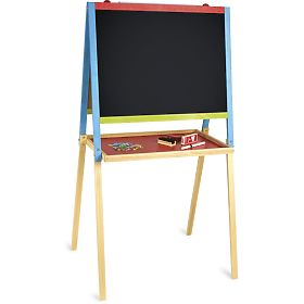 Jeujura Tableau multi-activités en bois 56x43 cm avec accessoires