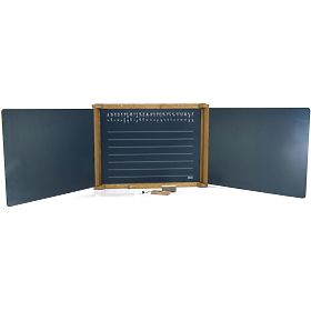 Jeujura Tableau multifonction en bois à trois volets 156x43 cm avec accessoires