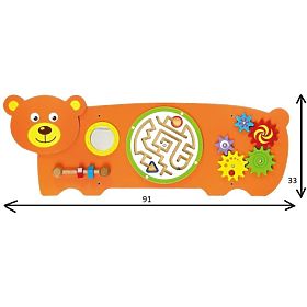Jouet éducatif sur le mur - Ours, Viga