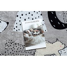 JUNIOR 51974.802 tapis de lavage Ours, animaux pour enfants antidérapant - gris, F.H.Kabis