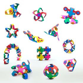 Kit magnétique flexible Clixo, 9 pcs - Mélange de couleurs