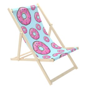 Chaise de plage Pink Donuts, Chill Outdoor
