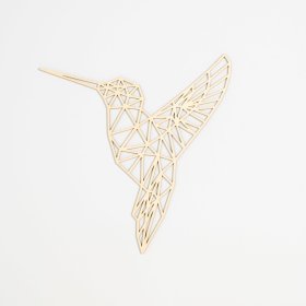 Tableau géométrique en bois - Colibri - différentes couleurs, Elka Design