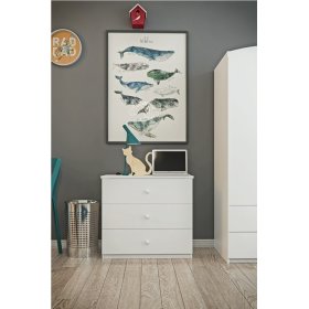 Commode pour enfants Ourbaby - blanc