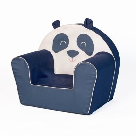 Chaise enfant Panda avec oreilles, Delta-trade