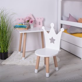 Table enfant avec chaises - Koruna - blanc, Ourbaby