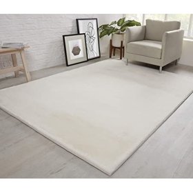 Tapis en soie Rabbit New - Ivoire, VOPI