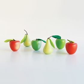 Le Toy Van Crate avec des pommes et des poires
