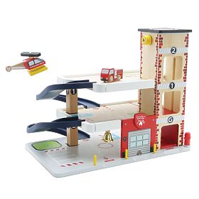 Le Toy Van Garage de pompiers et de secours