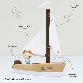 Le Toy Van Voilier en bois avec capitaine