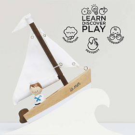 Le Toy Van Voilier en bois avec capitaine