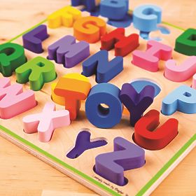 Bigjigs Lettres majuscules de l'alphabet pour bébé