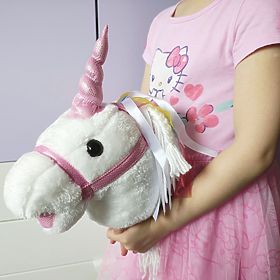 Licorne sur bâton Bianco Hobby Horse