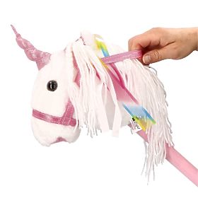 Licorne sur bâton Bianco Hobby Horse