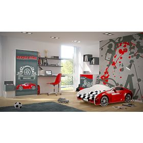 Lit de voiture S-CAR - rouge, BabyBoo