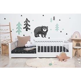 Lit enfant bas Montessori Ourbaby - blanc, Ourbaby®