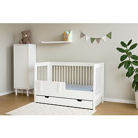 Lit de bébé Basic 120x60 cm, Pinio