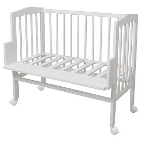 Lit d'appoint pour parents Amy - blanc