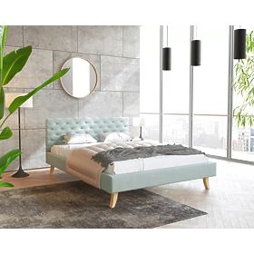 Lit en tissu Kalifornia 140 x 200 cm - menthe