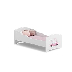 Lit d'enfant ANNA avec matelas 140x70 Chat
