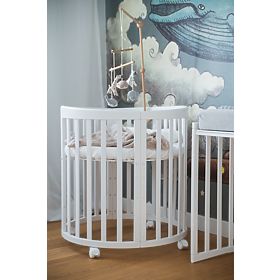 Lit de croissance ovale Ruby 7 en 1 PLUS - blanc