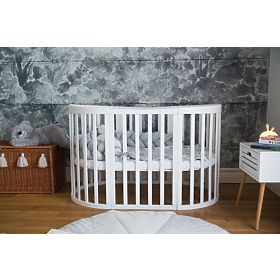 Lit de croissance ovale Ruby 7 en 1 PLUS - blanc
