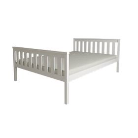 Lit en bois Aga 200 x 90 cm - blanc