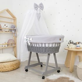 Berceau en osier avec équipement pour bébé - Hérisson