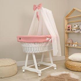 Berceau en osier avec équipement pour bébé - Lapin