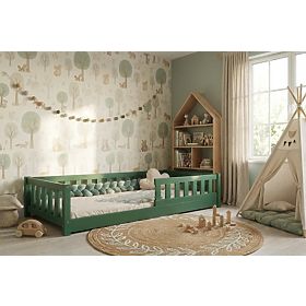 Lit enfant bas Montessori Ourbaby Meadow - vert, Ourbaby®