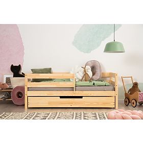 Lit enfant CPD Mila Plus avec tiroir - naturel