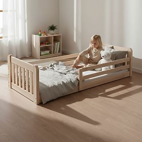 Lit enfant Jerry - naturel, bas, BANABY
