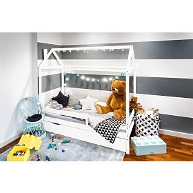 Lit enfant cabane Paul - blanc