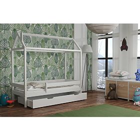Lit enfant cabane Paul - blanc