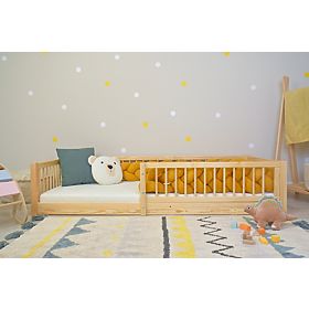 Lit enfant Montessori Woodie Plus - naturel, Ourbaby®